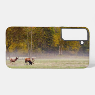 Grazing Elk Paar Samsung Telefoon Case Galaxy Hoesje