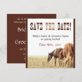 Grazing Horses - Trouw Uitnodiging (Voorkant / Achterkant)