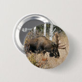 Grazing Moose Ronde Button 5,7 Cm (Voorkant /achterkant)