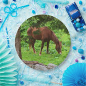 Grazing Paard Papier Bord (Feest)