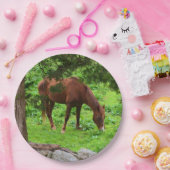Grazing Paard Papier Bord (Feest)