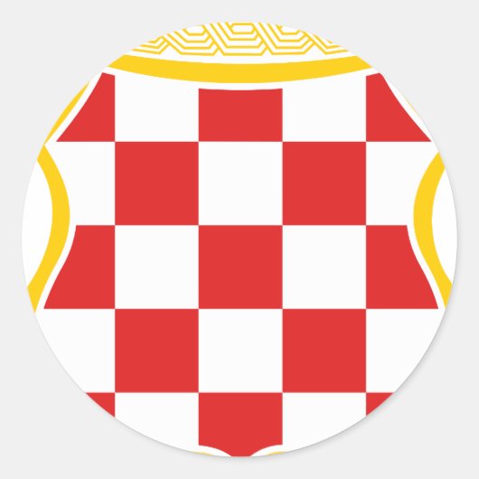 Grb Herceg-Bosne Ronde Sticker (Voorkant)