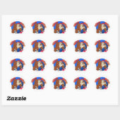 Grease Monkey Ronde Sticker (Vel)