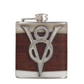 Grease Monkey V8-engine Embleem Heupfles (Voorkant)