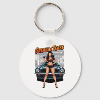 Grease & Tease – Hot Rod Pin-Up Girl Sleutelhanger