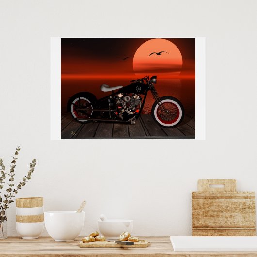 Greaser Sunset Poster (Keuken)