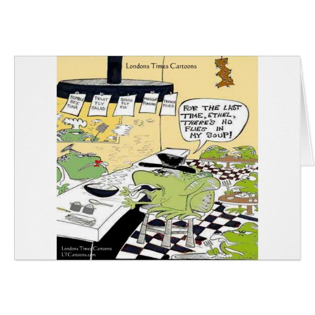Greasy Spoon For Frogs Funny Gifts & Cards (Devant horizontal)