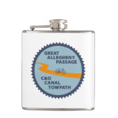 Great Allegheny Passage C&O Canal Chain Ring Heupfles (Voorkant)