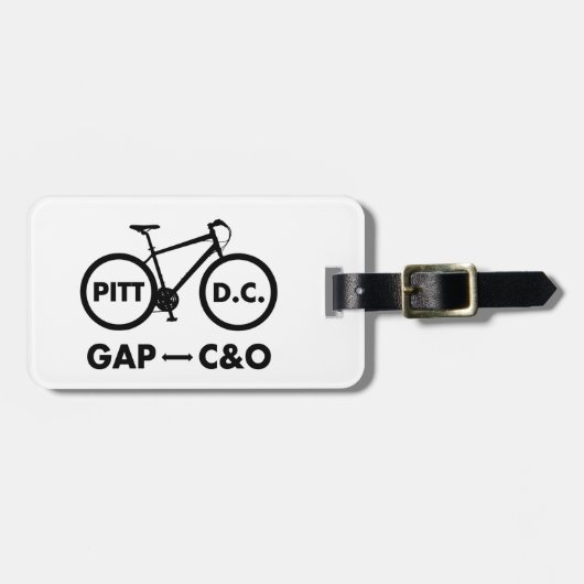 Great Allegheny Passage C&O Canal Towpath Bike Bagagelabel (Voorkant horizontaal)