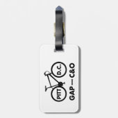 Great Allegheny Passage C&O Canal Towpath Bike Bagagelabel (Achterkant verticaal)