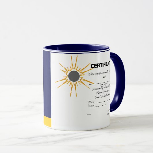 Great American Solar Eclipse observer certificate Mok (Voorkant rechts)