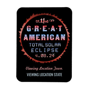 Great American Total Solar Eclipse 21 augustus 201 Magneet