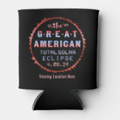 Great American Total Solar Eclipse 8 april 2024 Blikjeskoeler (Voorkant)