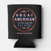 Great American Total Solar Eclipse 8 april 2024 Blikjeskoeler (Achterkant)