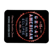 Great American Total Solar Eclipse 8 april 2024 Magneet (Horizontaal)