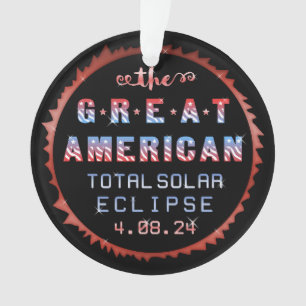 Great American Total Solar Eclipse 8 april 2024 Ornament