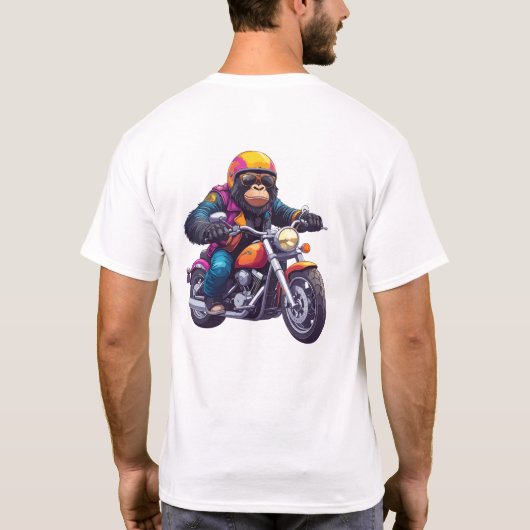 Great Ape Born to Ride T-shirt (Achterkant)