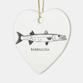 Great Barracuda Logo Keramisch Ornament (Links)