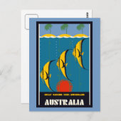 Great Barrier Reef Australia adverteren Briefkaart (Voorkant / Achterkant)