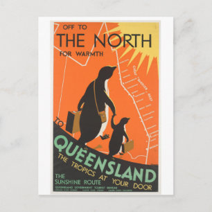 Great Barrier Reef Briefkaart Penquins naar Queenl