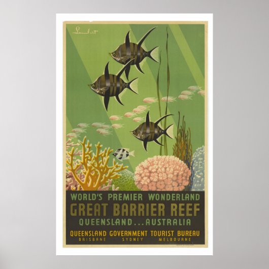  Great Barrier Reef Travel Poster (Voorkant)