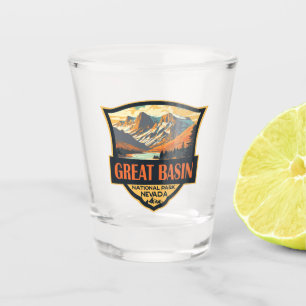 Great Basin National Park Illustratie Reiskunst Shot Glas