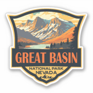 Great Basin National Park Illustratie Reiskunst Sticker