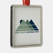 Great Basin National Park Mountain Sun Metalen Ornament (Rechts)