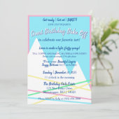 Great Birthday Bake Off Invitation | Pink Border (Debout devant)