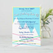 Great Birthday Bake Off Invitation | Yellow Border (Debout devant)