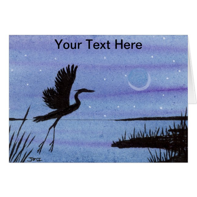 Great Blue Heron (Voorkant Horizontaal)