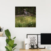 Great Blue Heron 8917 Poster (Thuiskantoor)