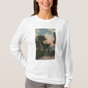 Great Blue Heron aan de kust van Florida T-shirt