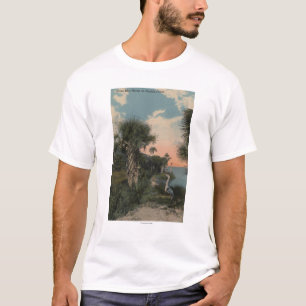 Great Blue Heron aan de kust van Florida T-shirt