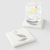 Great Blue Heron Art Stone Onderzetter (Zijkant)