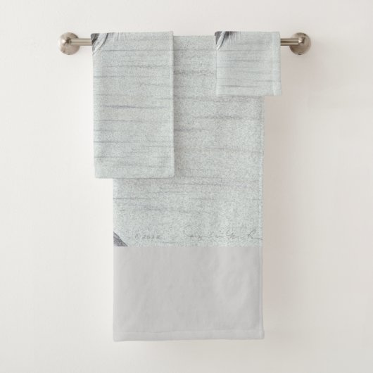 Great Blue Heron Bad Handdoek (Insitu)