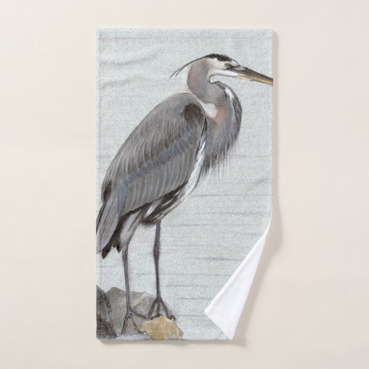 Great Blue Heron Bad Handdoek (Handdoek)
