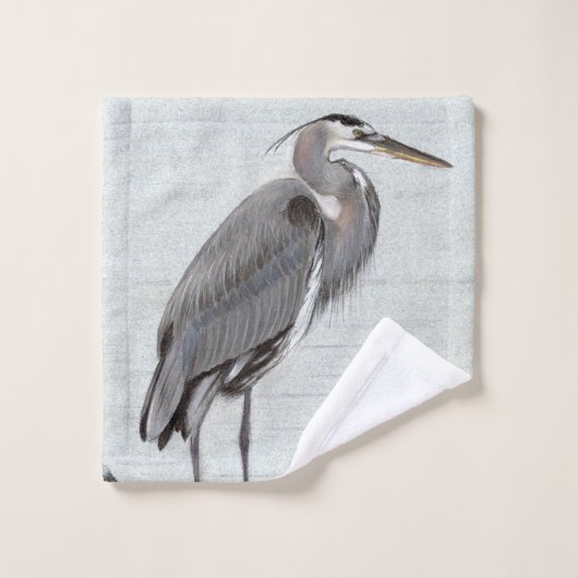 Great Blue Heron Bad Handdoek (Wasdoekje)