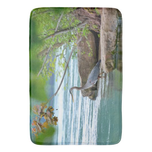 Great Blue Heron Badmat (Voorkant Verticaal)