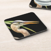 Great Blue Heron Bier Onderzetter (Linkerzijde)
