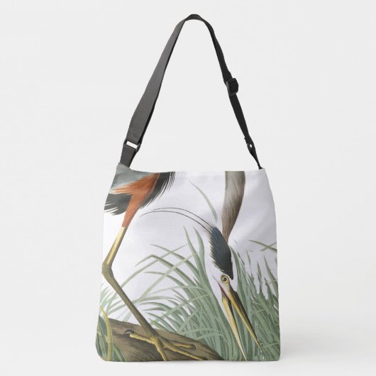 Great Blue Heron Bird Audubon Wildlife Canvas tas (Achterkant)