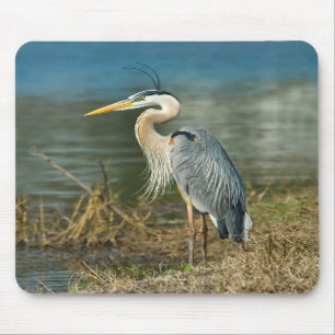 Great Blue Heron Bird Mousepad Muismat