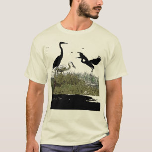 Great Blue Heron Bird Willife Animals T-shirt