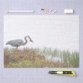 Great Blue Heron Bird Willife Fish Tissue Paper Tissuepapier (Craft)