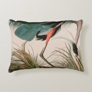 Great Blue Heron Birds of America Audubon Print Accent Kussen