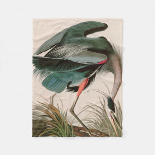 Great Blue Heron Birds of America Audubon Print Fleece Deken