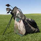 Great Blue Heron Birds of America Audubon Print Golfhanddoek (Groen)