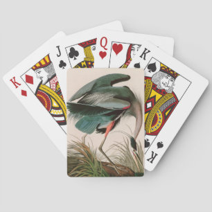Great Blue Heron Birds of America Audubon Print Pokerkaarten