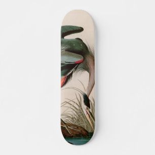 Great Blue Heron Birds of America Audubon Print Skateboard