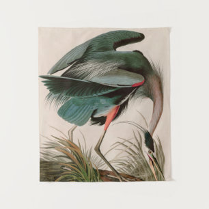 Great Blue Heron Birds of America Audubon Print Wandkleed